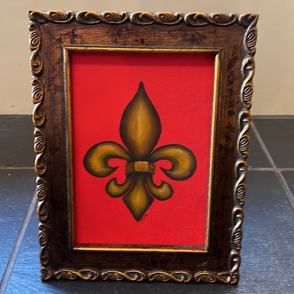 Fleur-de-lis framed art - Picture 5 of 5